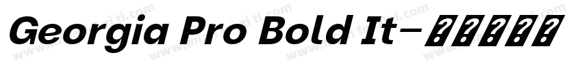 Georgia Pro Bold It字体转换